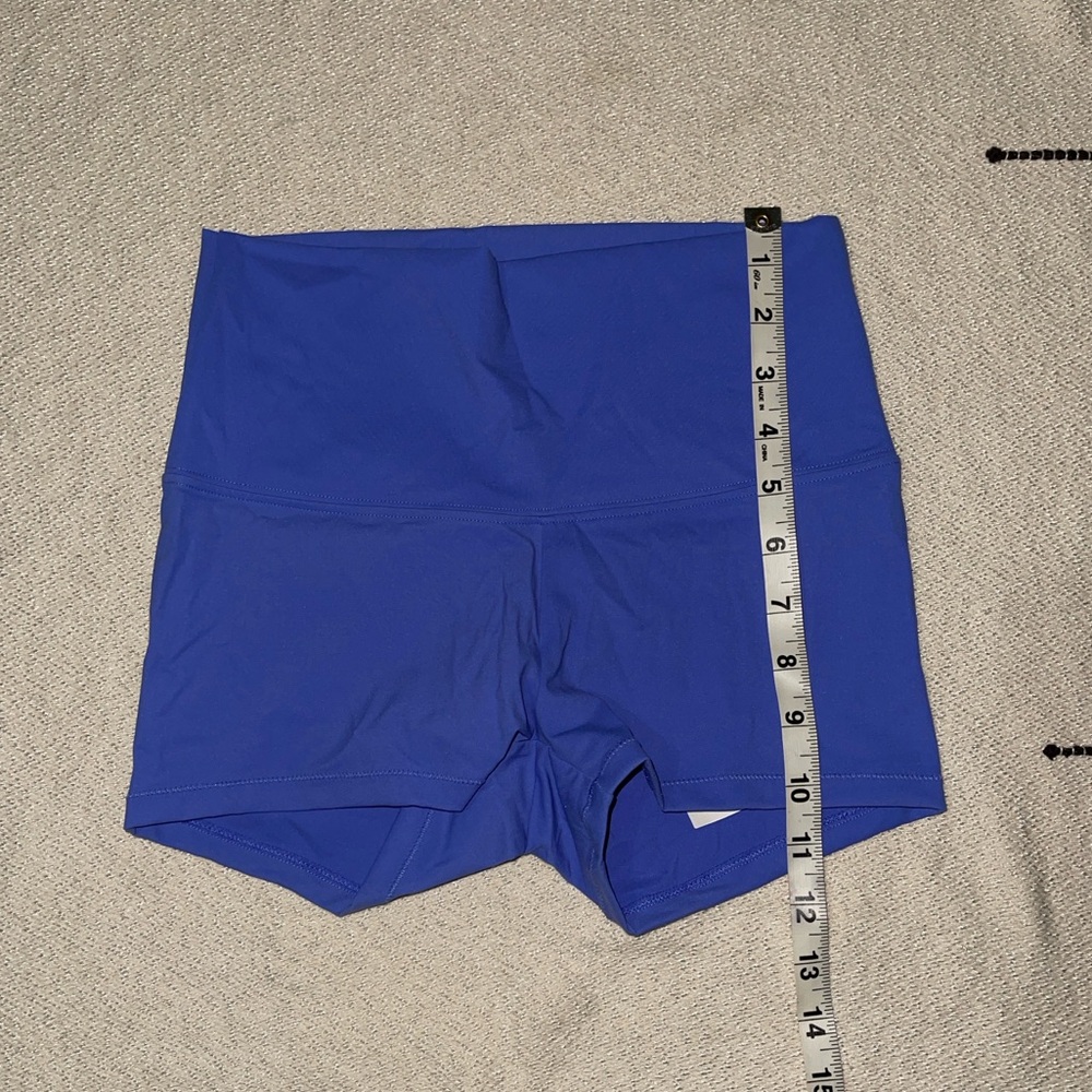 Aritzia TNA Diego Boyshort Swim Bottom (color: playful purple)